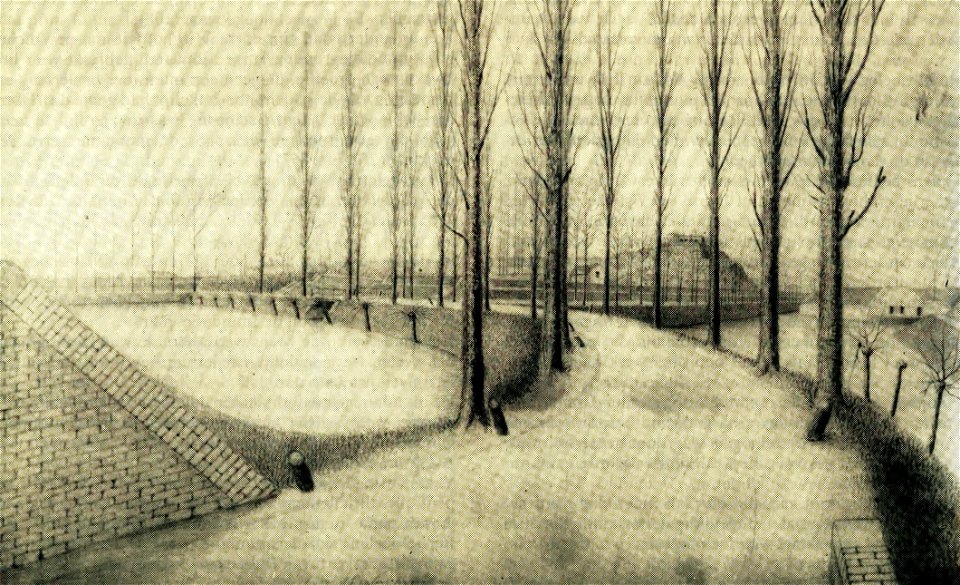 Maastricht, Jekerinundatie, Fort St-Pieter, bastion Brunswijk (J Brabant, ca 1865)