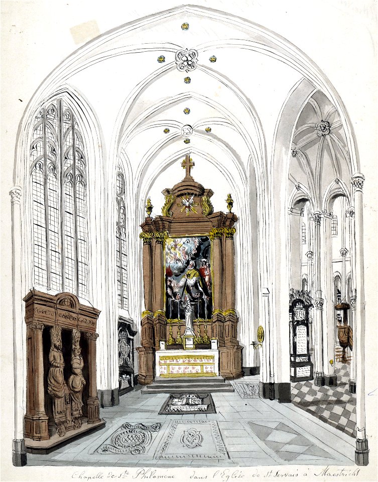Maastricht, St-Servaaskerk, St-Filomenakapel (Ph v Gulpen, 1835)