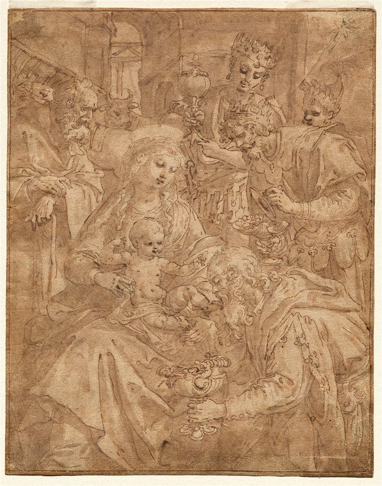 Maarten de Vos (Flemish, 1532-1603) - Adoration of the Magi - 2019.232 - Cleveland Museum of Art