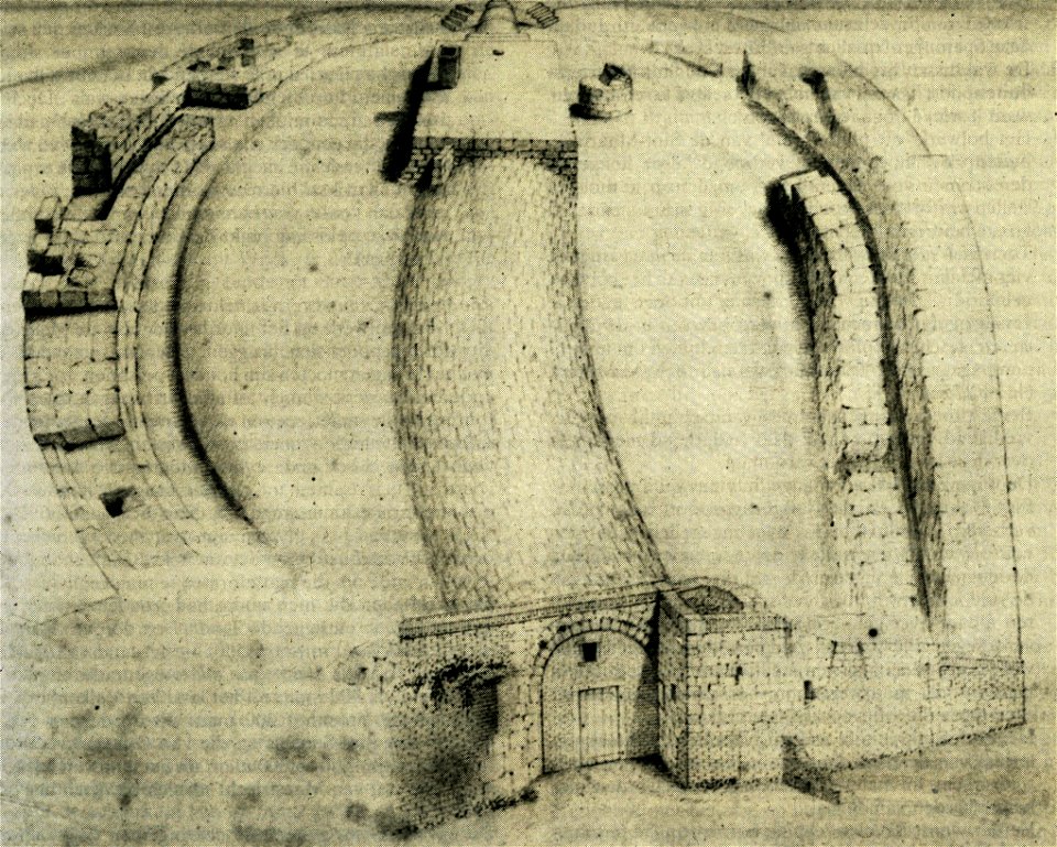 Maastricht-Wyck, St-Maartensbolwerk tijdens sloop (J Brabant, 1869)