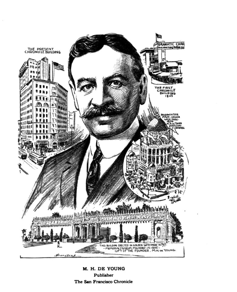 M. H. De Young, Publisher, The San Francisco Chronicle. Caricature
