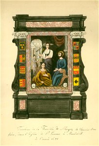 Maastricht, St-Servaaskerk, grafmonument Meysz (Ph v Gulpen, ca 1840)
