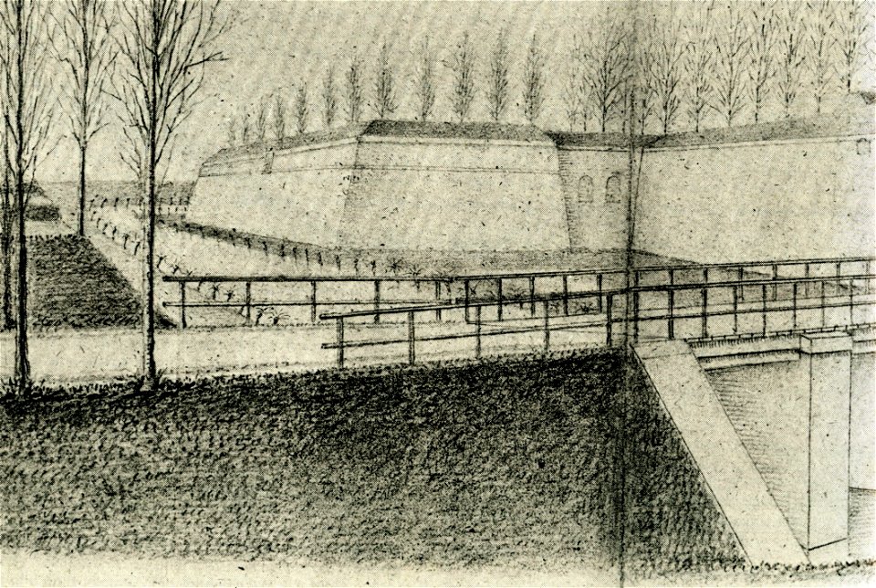 Maastricht, Parmabastion (J Brabant, ca 1865)
