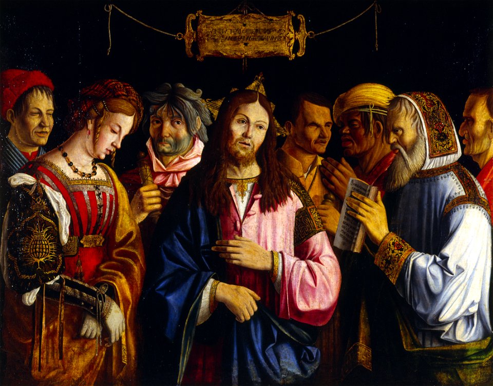 M. Marziale - Christus en de overspelige vrouw - NK2275 - Cultural Heritage Agency of the Netherlands Art Collection