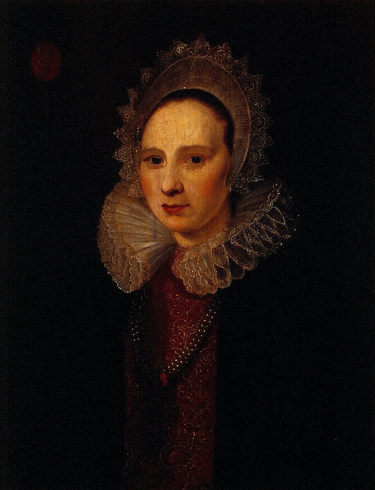 M.J. van Miereveld - Portret van een vrouw, mogelijk Margaretha van Hoogenhouck (1588-1648) - C119 - Cultural Heritage Agency of the Netherlands Art Collection