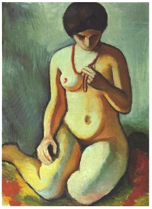 Macke - Akt mit Korallenkette