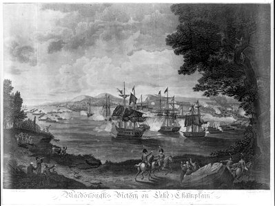 Macdonough's victory on Lake Champlain and defeat of the British Army at Plattsburg by Genl. Macomb, Sept. 17th 1814 LCCN2004669105