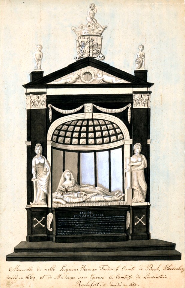 Maastricht, St-Servaaskerk, grafmonument Van den Bergh (Ph v Gulpen)