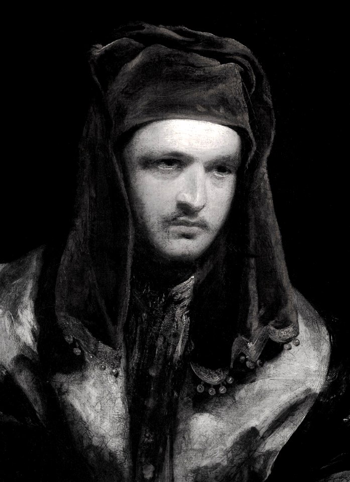 William Charles Macready by John Jackson crop b&w