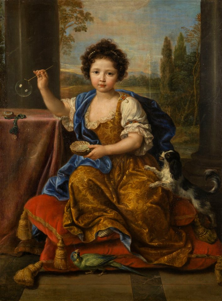 Mademoiselle de Tours (Louise Marie Anne de Bourbon) by Pierre Mignard (Versaiilles)
