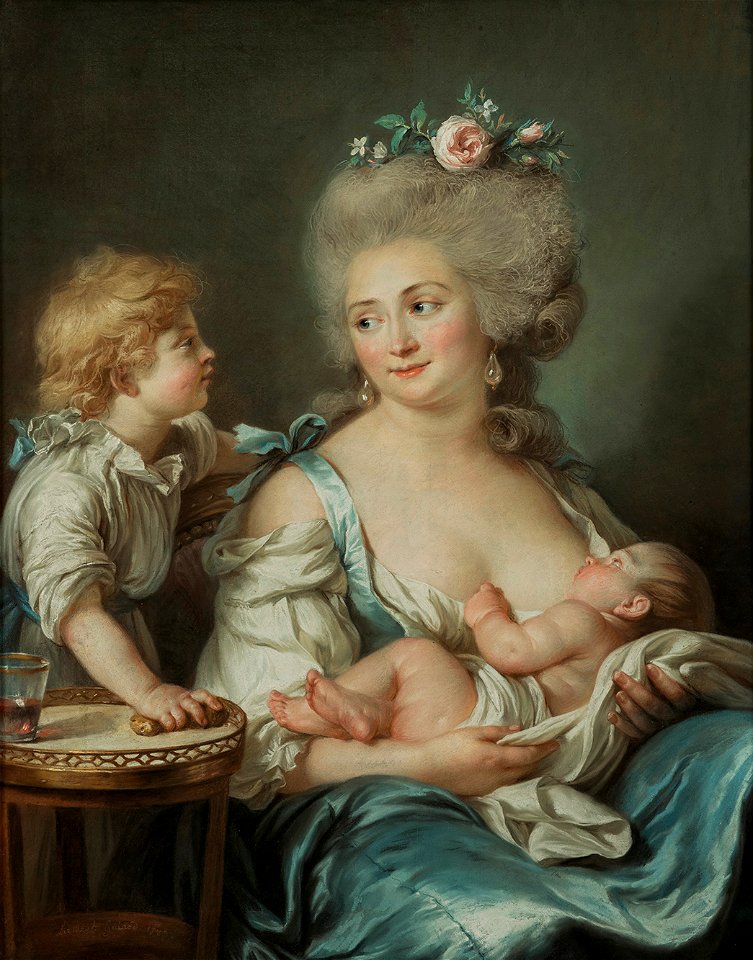 Madame Mitoire et ses enfants par Adélaïde Labille-Guiard