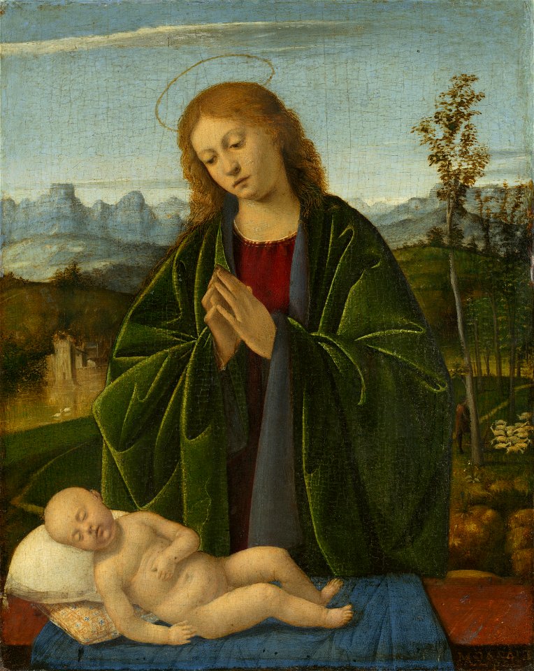 Madonna Adoring the Child A13662
