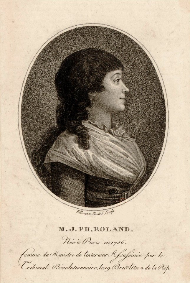 Madame Roland par Bonneville