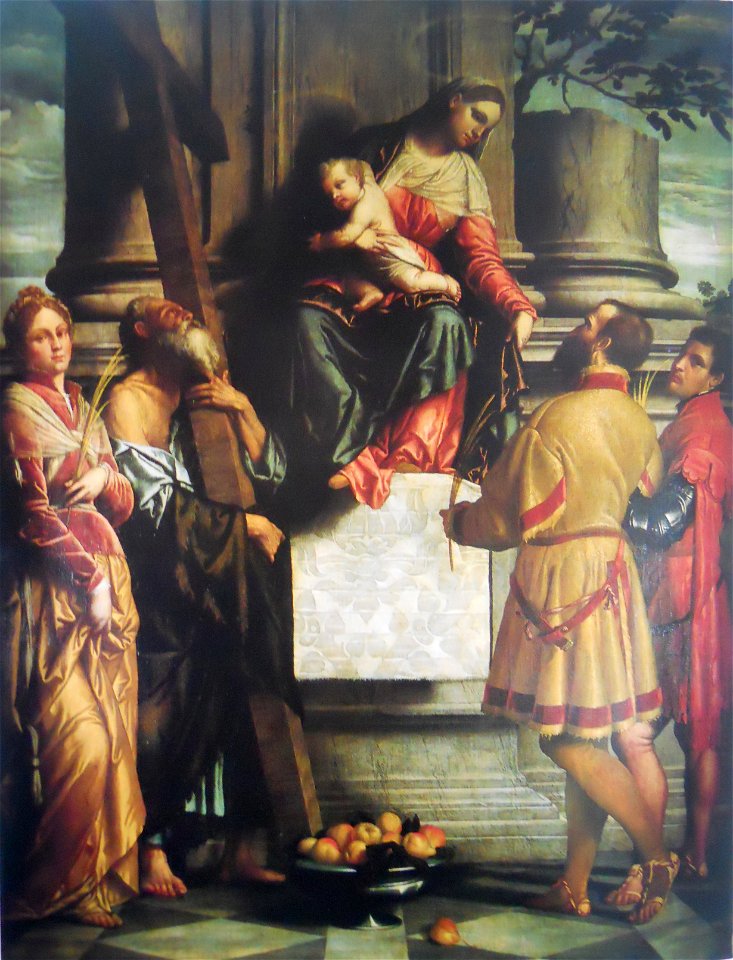 Madonna in trono tra i santi Andrea, Eusebia, Domno e Domneone