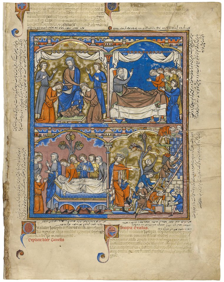 Maciejowski Bible - Morgan Library & Museum MS M.638, fol. 7r