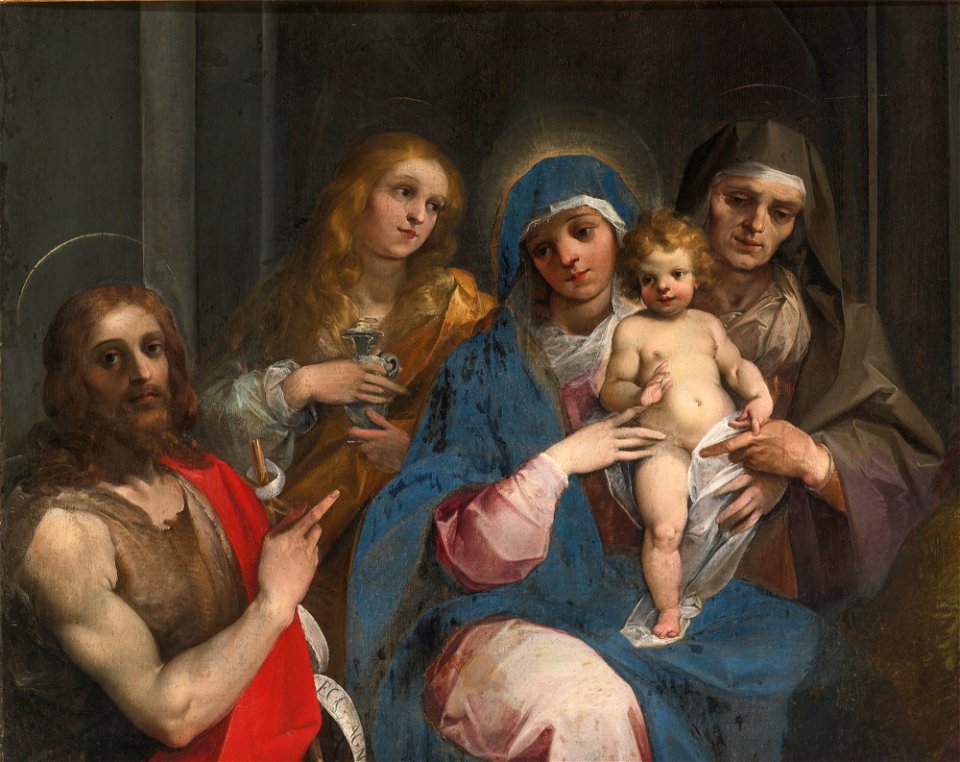 Madonna and Child with Saint John the Baptist, Mary Magdalen and Saint Anne