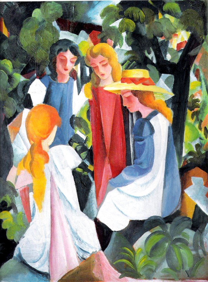 Macke-Vier Mädchen