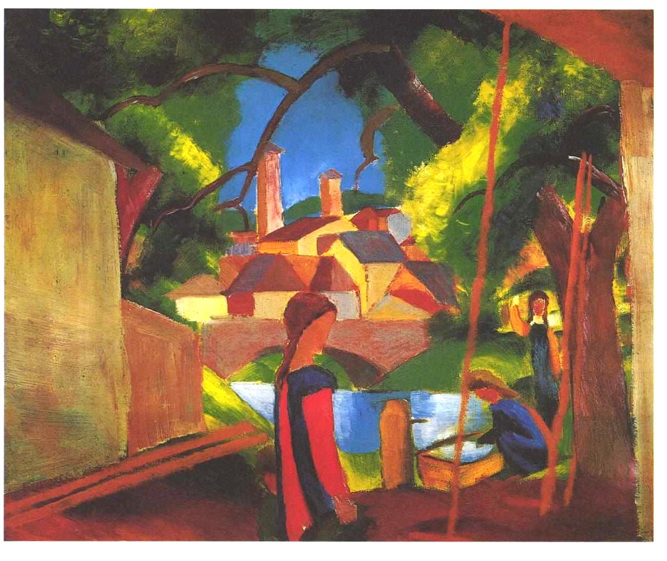 Macke - Kinder am Brunnen