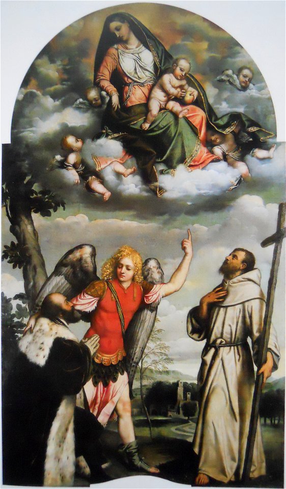 Madonna col Bambino in gloria con san Francesco e san Michele Arcangelo che presenta un donatore