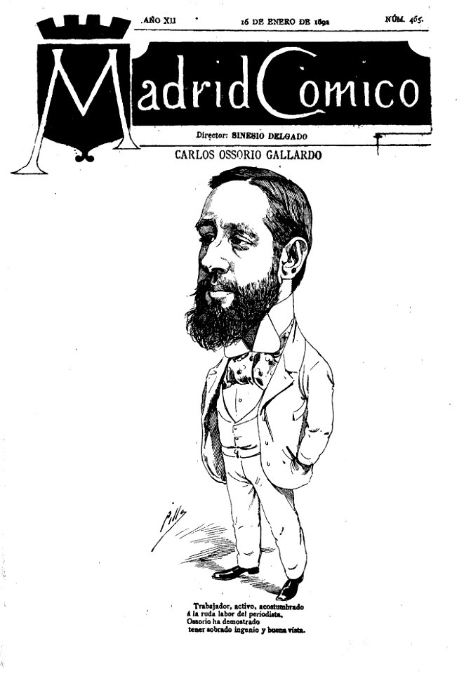 Madrid Cómico, de Cilla, 16-01-1892
