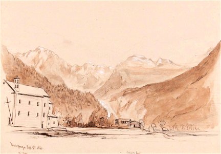 Macugnaga, M. Rosa-Cima di Jagi - 1846 - John Scandrett Harford - 2690. Free illustration for personal and commercial use.