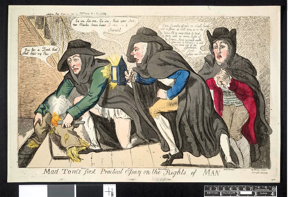 Mad Tom's first political essay on the rights of man (BM 1868,0808.6189 1)