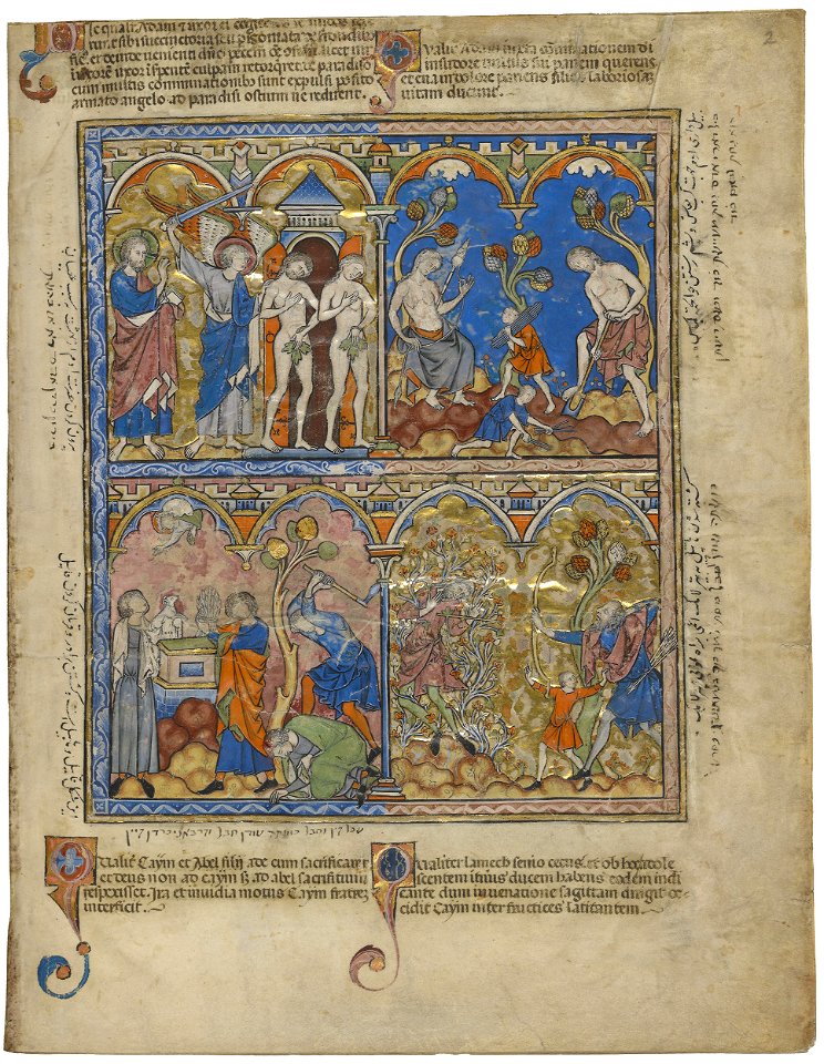 Maciejowski Bible - Morgan Library & Museum MS M.638, fol. 2r