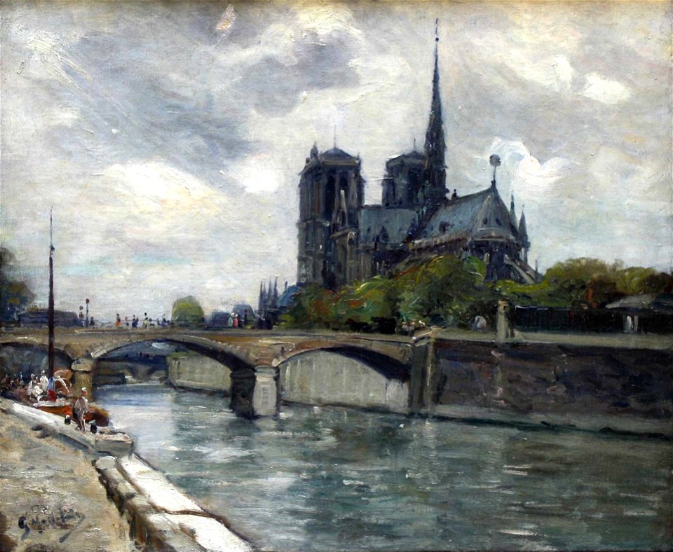 Madelain Gustave Paris, la Seine & N.D
