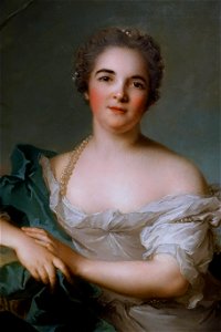 Madame de Flesselles by Jean-Marc Nattier, French, detail, 1747, oil on canvas - Princeton University Art Museum - DSC06537