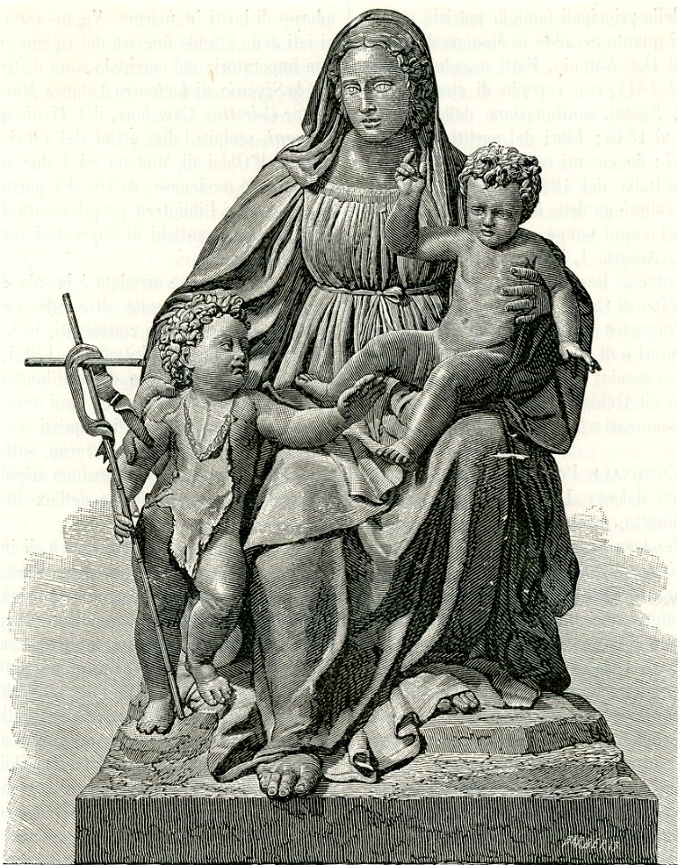 Madonna col Bambino e San Giovannino di Antonio Begarelli