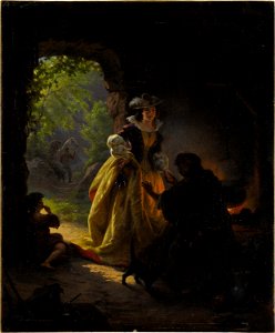 Daniel Maclise - Gypsy Fortune Teller (1836)
