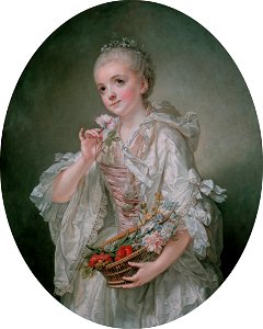 Madeleine Barberie de Courteille, by Jean-Baptiste Greuze