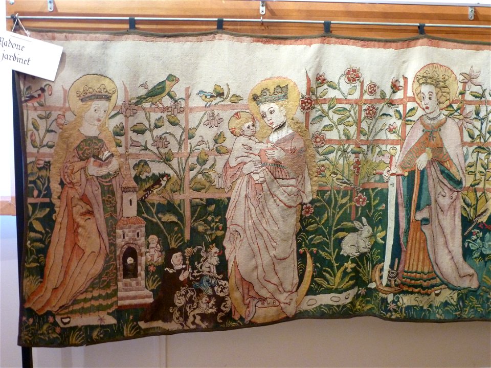 Madone au jardinet (tapisserie de Saint-Jean-Saverne) 01