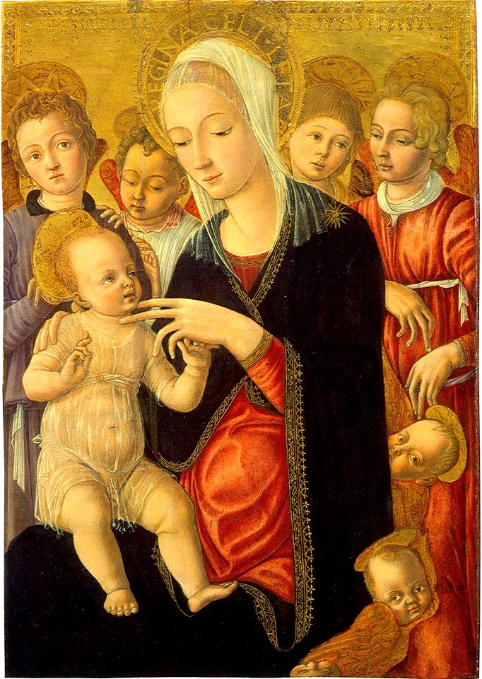 Madonna-and-child-with-angels-and-cherubim-1460-65 Вашингтон