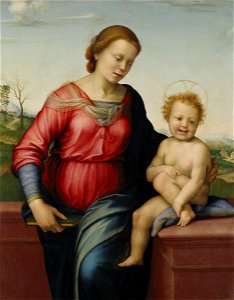 Madonna and Christ Child by Franciabigio - BMA. Free illustration for personal and commercial use.