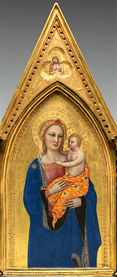 Madonna and Child, with the Man of Sorrows (middle panel) B32780