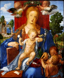 Madonna with the Siskin by Albrecht Dürer - Gemäldegalerie - Berlin - Germany 2017