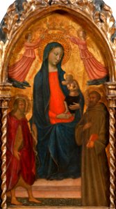 Madonna and Child with St John the Baptist and St Francis (Masolino Da Panicale) - Nationalmuseum - 22223