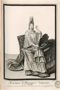 Madame la Marquise dangeau a sa Toillette - chez A. Trouvain