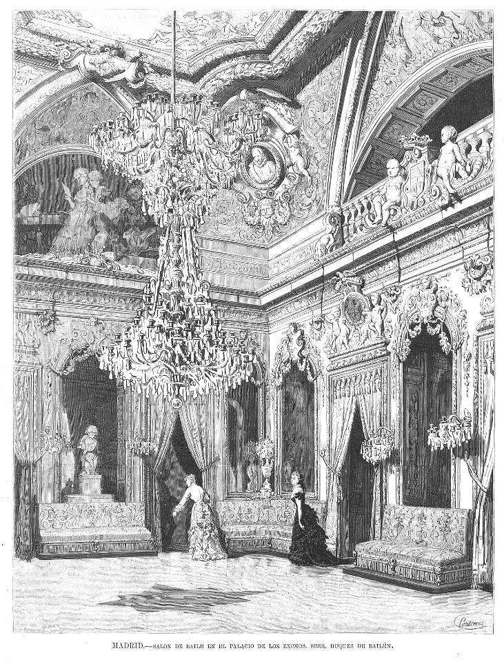 Madrid. — Salón de baile en el Palacio de los Excmos. Sres. Duques de Bailén