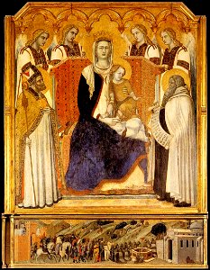 Madonna with Child Pietro Lorenzetti Siena Pinacoteca