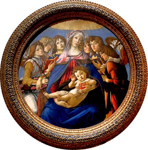 Madonna della Melagrana (Botticelli)FXD. Free illustration for personal and commercial use.