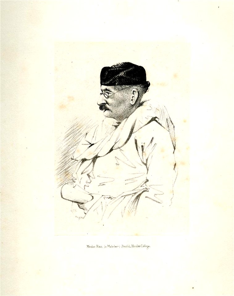 Madoo Rao (a Malabar) Pundilt, Hindoo College (BM As2006,Prt.242)