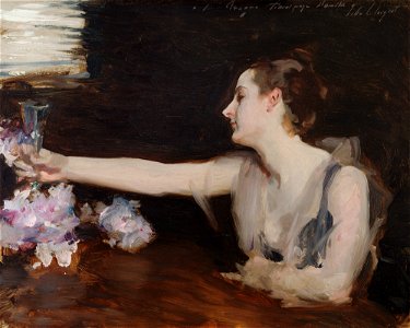 Madame Gautreau Drinking a Toast