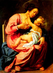Madonna-and-child-Gentileschi. Free illustration for personal and commercial use.