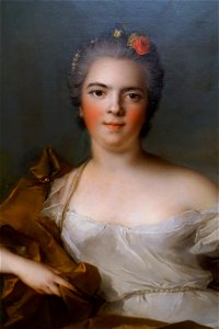 Madame Louise-Elisabeth, Duchess of Parma, The Earth, by Jean-Marc Nattier, detail, 1750, oil on canvas - Museu de Arte de São Paulo - DSC07209