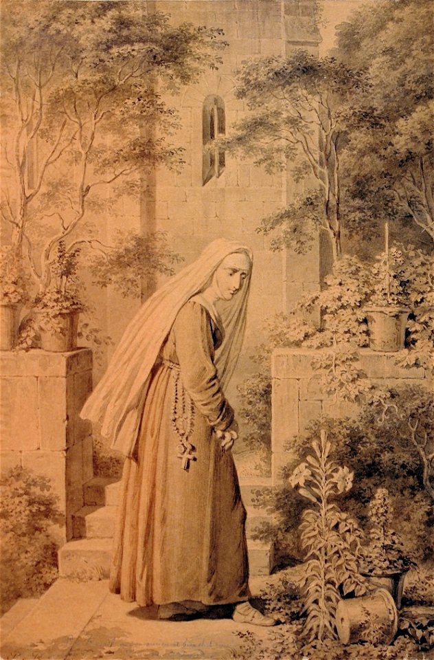 Mademoiselle de la Vallière aux carmélites-Pierre Révoil-MBA Lyon 2014