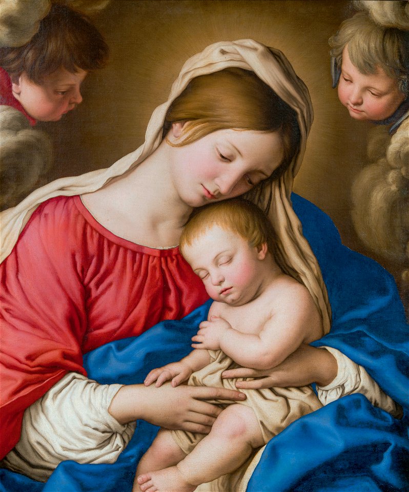 Madonna and child, by Giovanni Battista Salvi da Sassoferrato