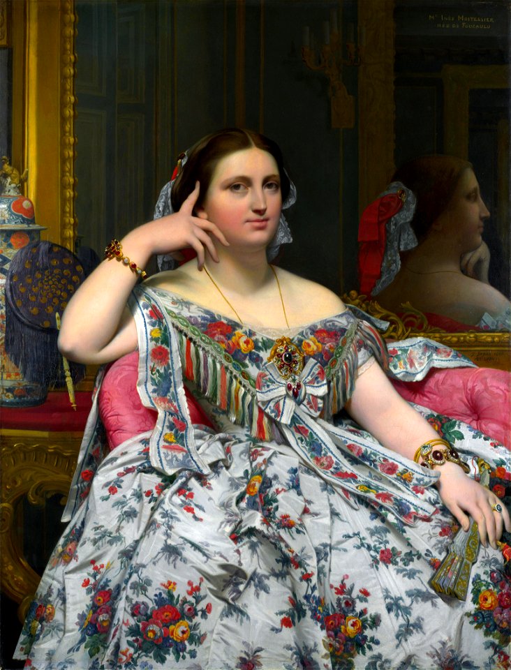 Madame Moitessier by Jean-Auguste-Dominique Ingres