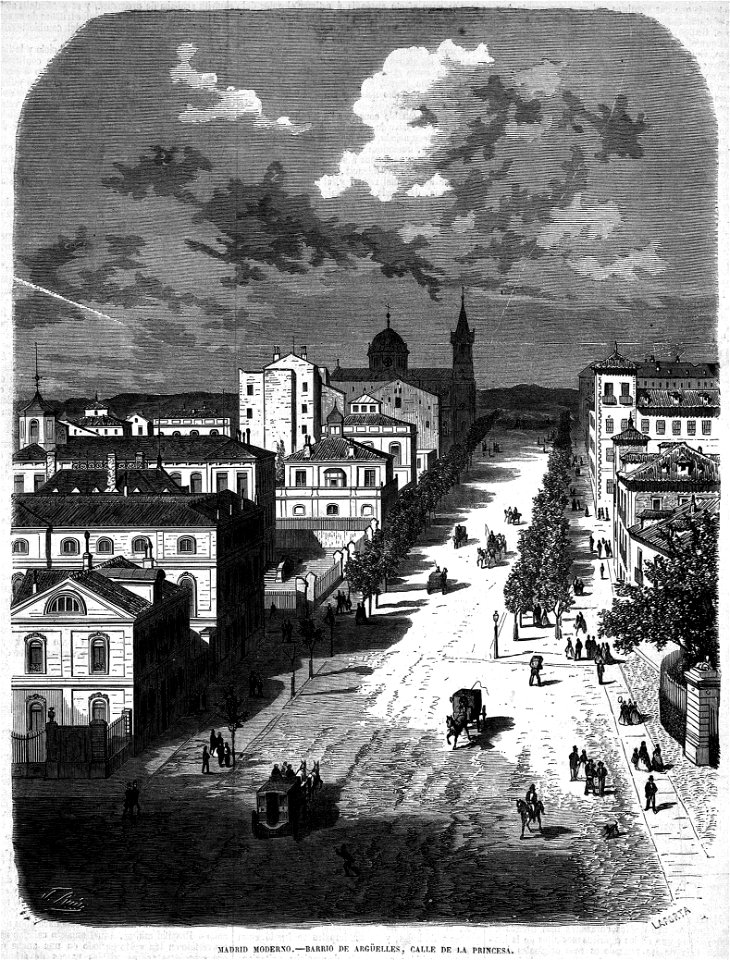 Madrid Moderno, Barrio de Argüelles, Calle de la Princesa